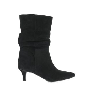 Cizme Anca negre din piele intoarsa