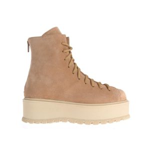 Ghete Anastasia platformă din piele întoarsă bej