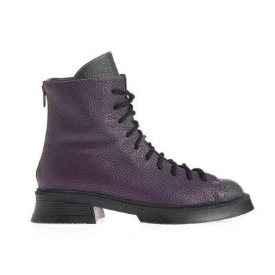 Botine Emma mov cu albastru