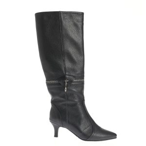 Cizme cu toc Otilia negre